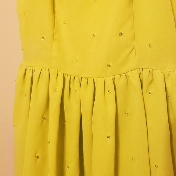 ASOS Lime Green Skater Skirt: US 6 - Picture 4 of 14